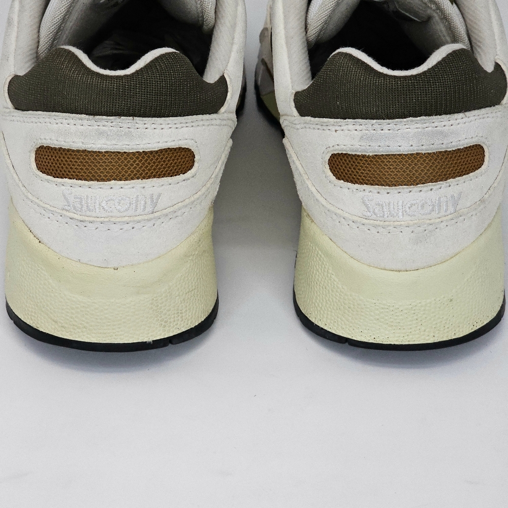 SAUCONY Men’s Shadow 6000 Cream Olive Green Brown Sneakers Size 8.5 Retro - Picture 8 of 13